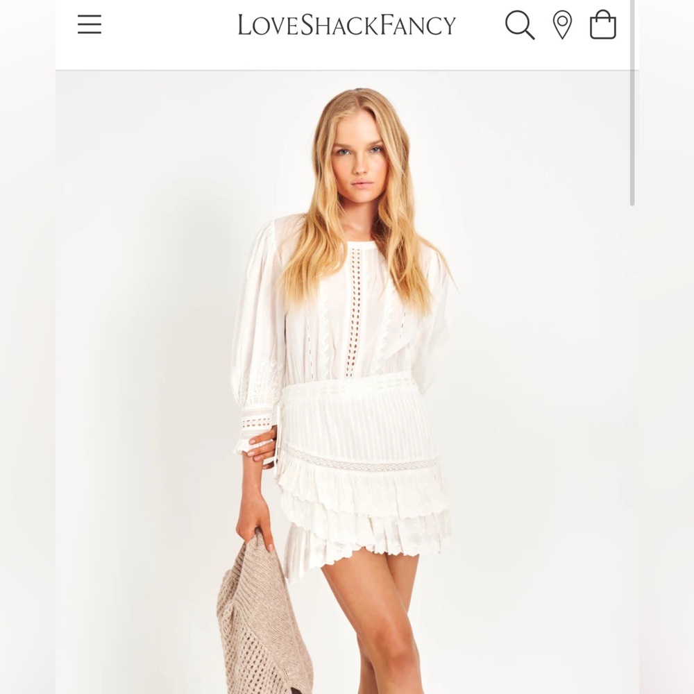LoveShackFancy Lorelei Mini Dress